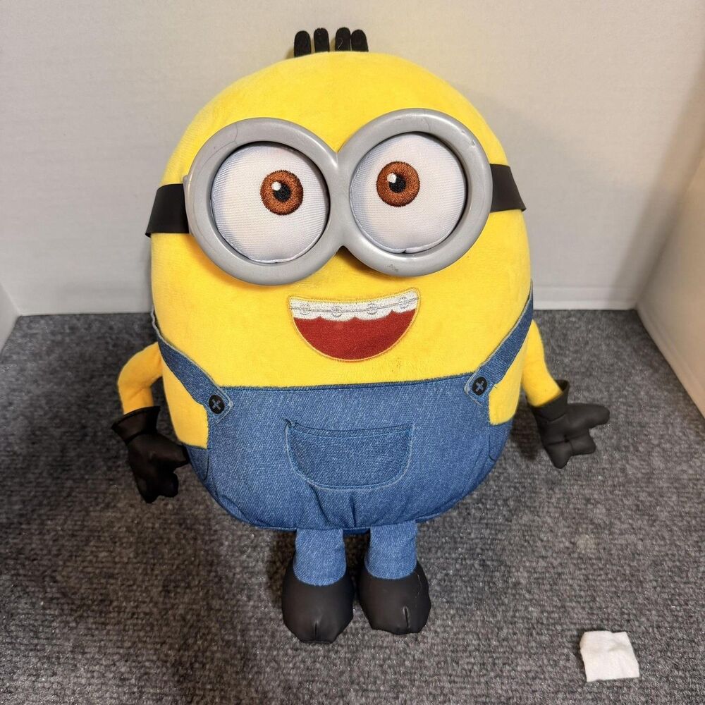 Minions The Rise Of Gru Talking Plush Stuffed Toy Just Play Medium Yellow